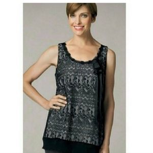 CAbi Style # 552 Lace Tank Top